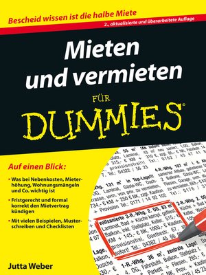 cover image of Mieten und Vermieten f&uuml;r Dummies